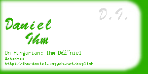 daniel ihm business card